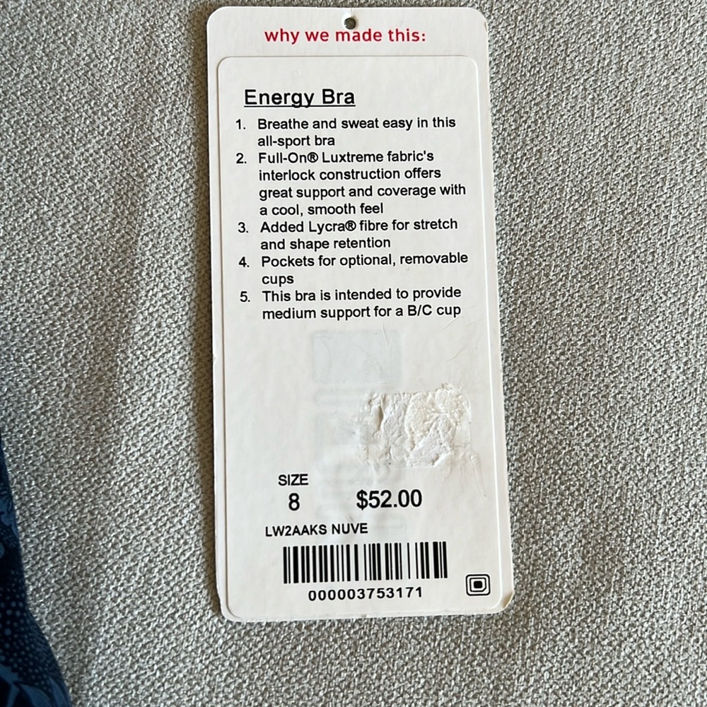 Lululemon Energy Bra Medium Support - Picture 9 of 9
